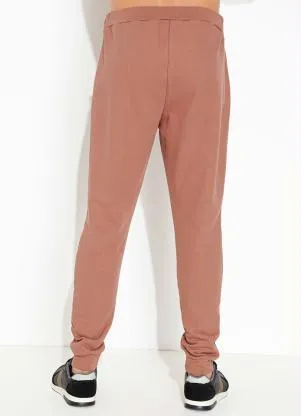 Moda Pop - Calça Marrom com Estampa Localizada - MODA POP