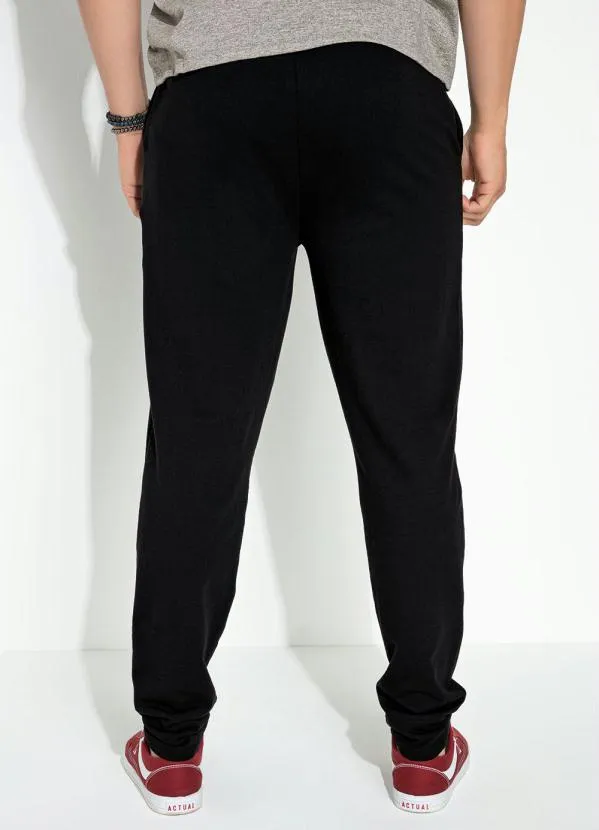 Moda Pop - Calça Preta com Bolso e Estampa 2