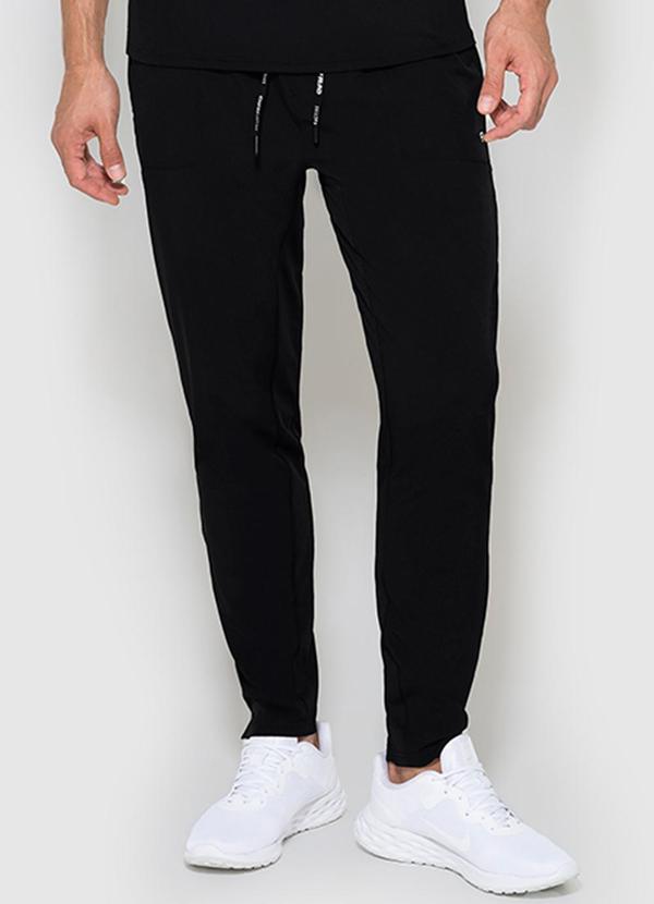 Enfim - Calça Preto Masculina Runner com Refletivo