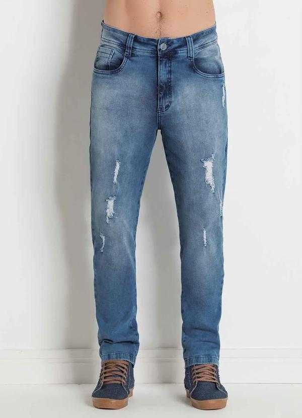 Outlet - Calça Actual Destroyed Jeans Claro 5