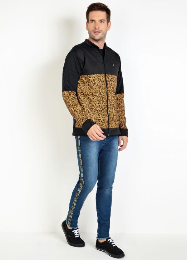 Outlet - Calça Actual Jeans com Detalhe Camuflado 3