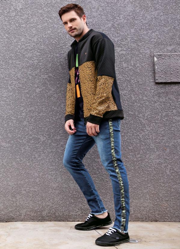 Outlet - Calça Actual Jeans com Detalhe Camuflado 5