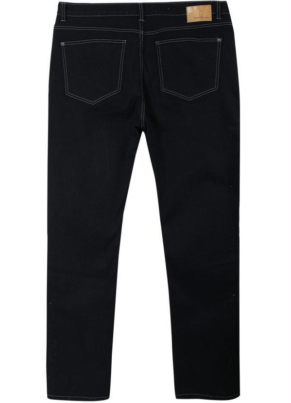 Malwee Plus - Calça Azul Escuro Jeans Masculina Plus 6