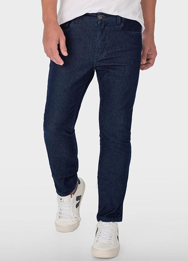 Malwee - Calça Azul Escuro Slim Jeans Sustentável