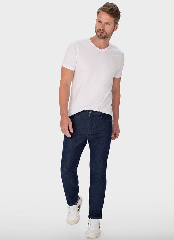 Malwee - Calça Azul Escuro Slim Jeans Sustentável 3