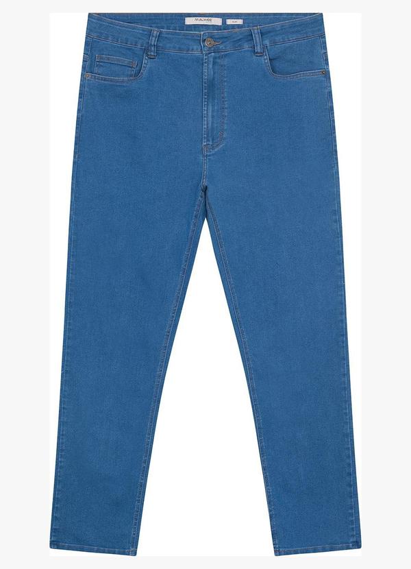 Malwee Plus - Calça Azul Slim Masculina Flex Jeans 6
