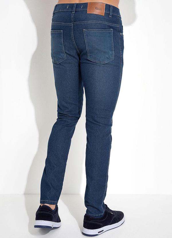 Calça Jeans Azul Escuro em Jeans com Elastano 2