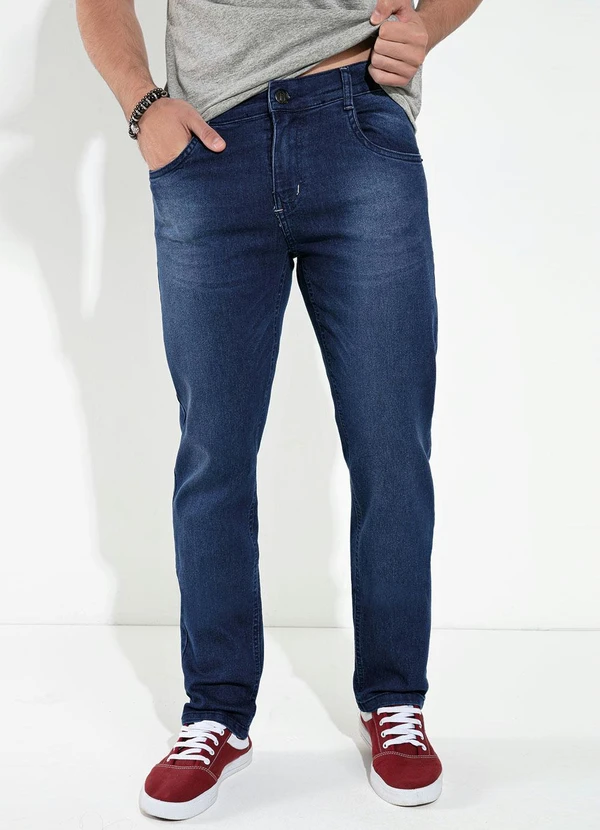 K-du Jeans - Calça JeansBásica com Bolsos Kdori