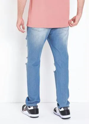 Multimarcas - Calça Jeans Destroyed com Bolsos - MULTIMARCAS