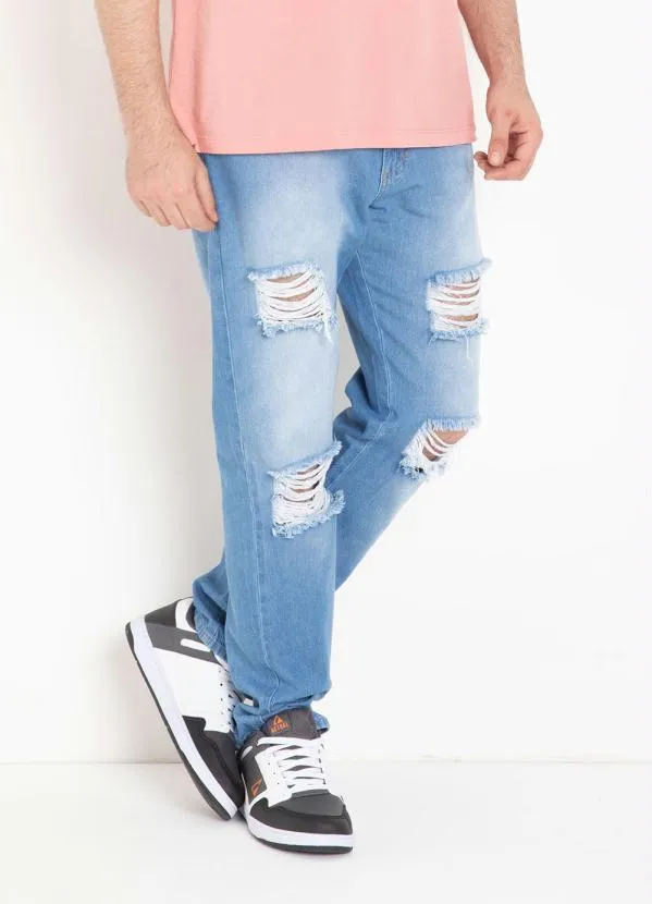 Multimarcas - Calça Jeans Destroyed com Bolsos 1
