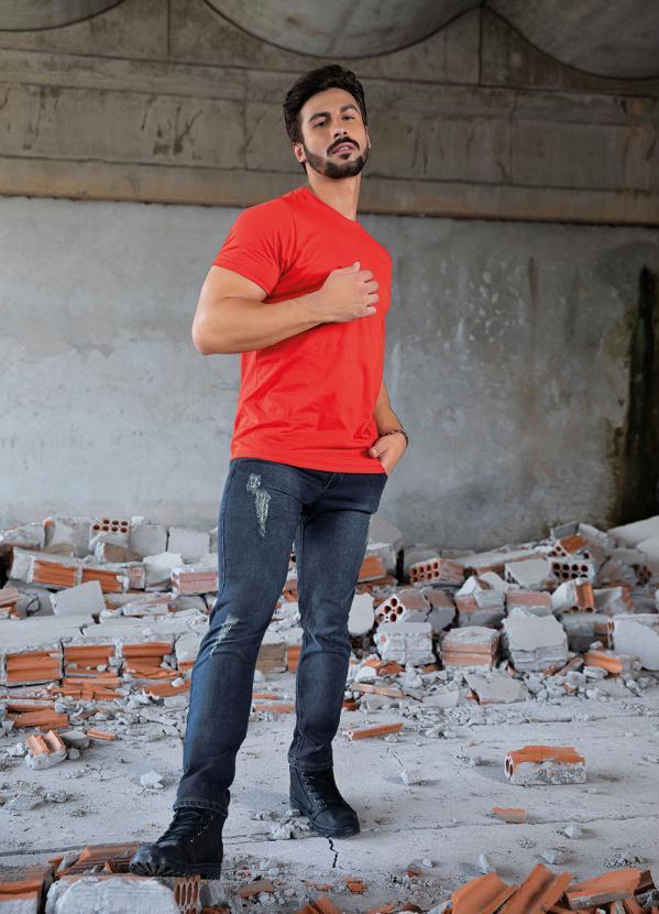 K-du Jeans - Calça Jeans Escura com Puídos e Bolsos Kdori 6