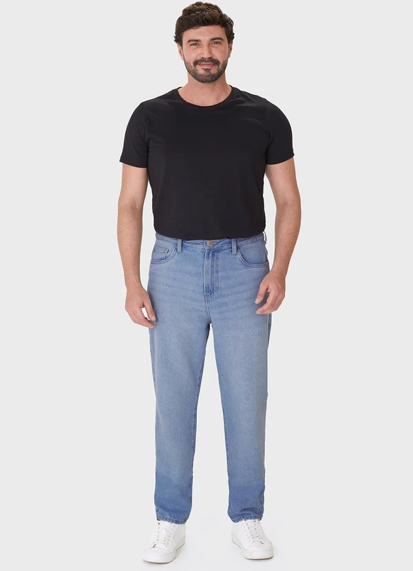 Malwee - Calça Jeans Loose Fit Azul Claro 3