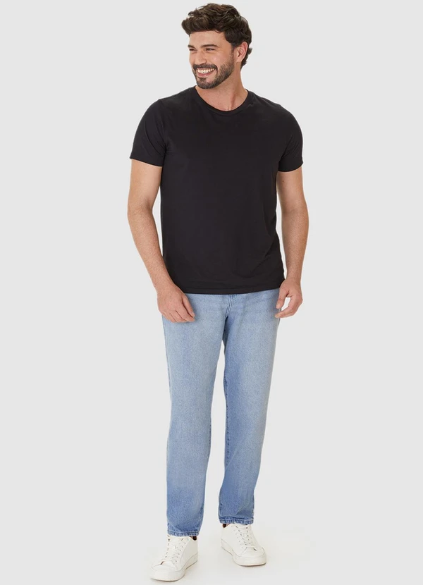 Malwee - Calça Jeans Loose Fit Azul Claro 4