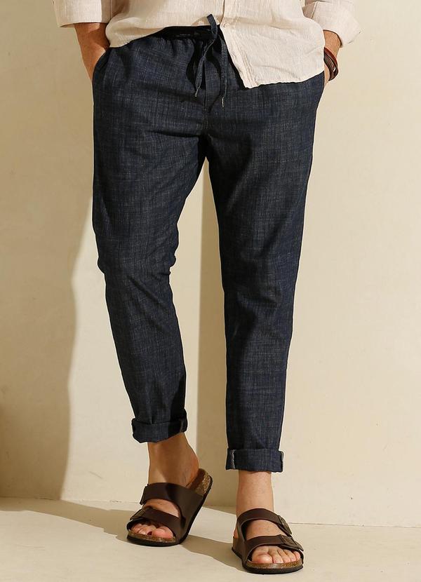 Rafree - Calça Jeans Masculina Slim Azul Escuro