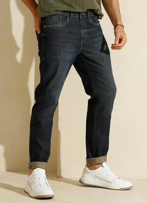Rafree - Calça Jeans Masculina Slim Azul Estonado - RAFREE
