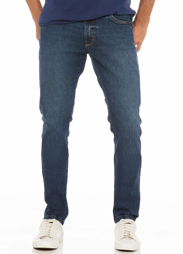 Rafree - Calça Jeans Masculina Slim Azul