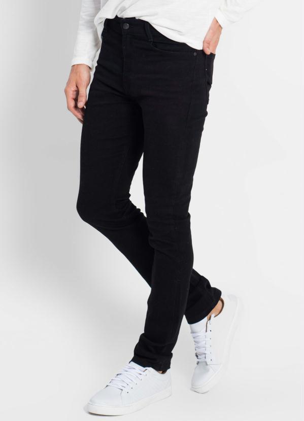 Endless - Calça Jeans Masculina Slim Preto