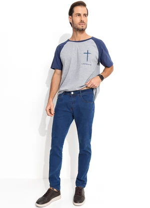 Actual - Calça Jeans Médio em Jeans - ACTUAL