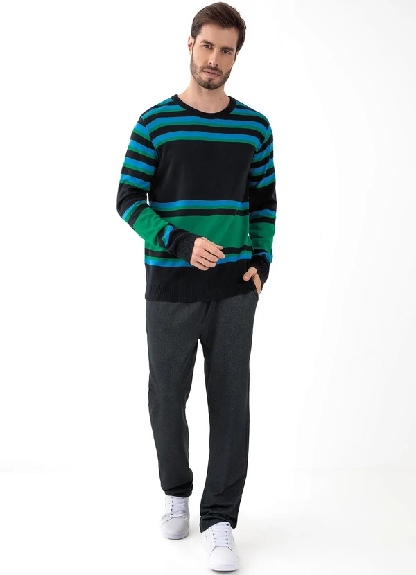 Moda Pop - Calça Jeans Preto em Cotton Jeans 3