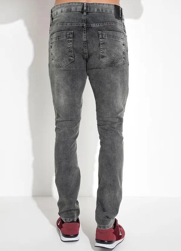 K-du Jeans - Calça Jeans Preto em Jeans com Elastano 2