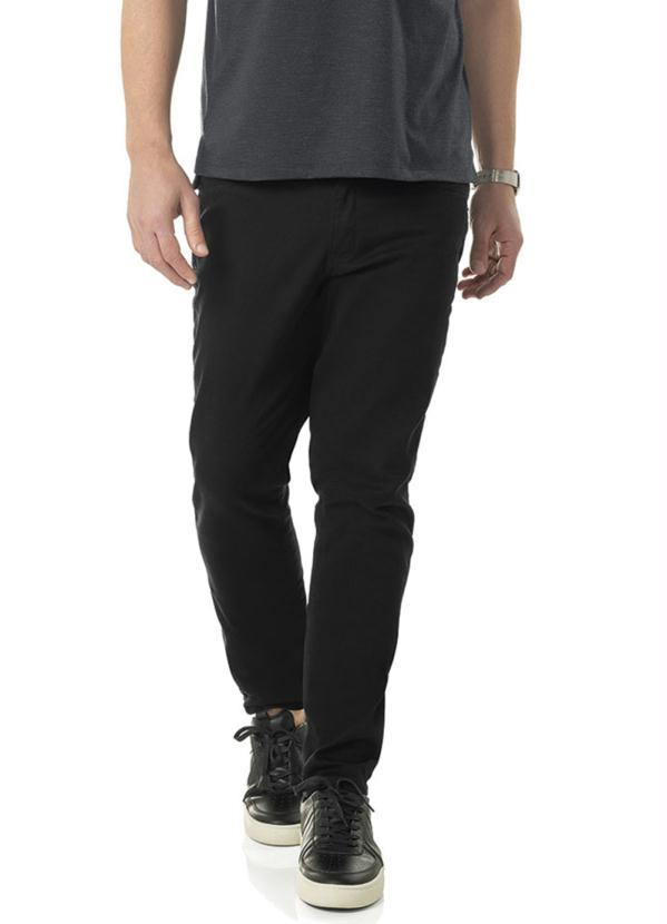 Diametro - Calça Jeans Slim com Elastano Preto