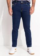 Calça Jeans Tradicional com Elastano Azul Médio
