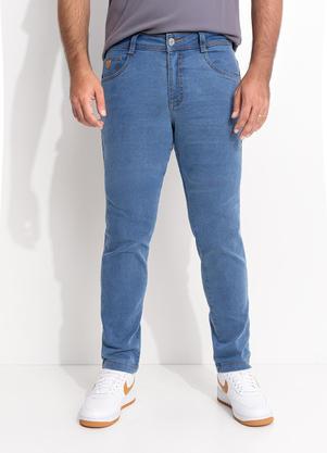 Cal�a Jeans Tradicional com Elastano (Azul Claro)