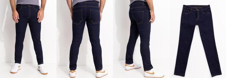 Cal�a Jeans Tradicional com Elastano Azul