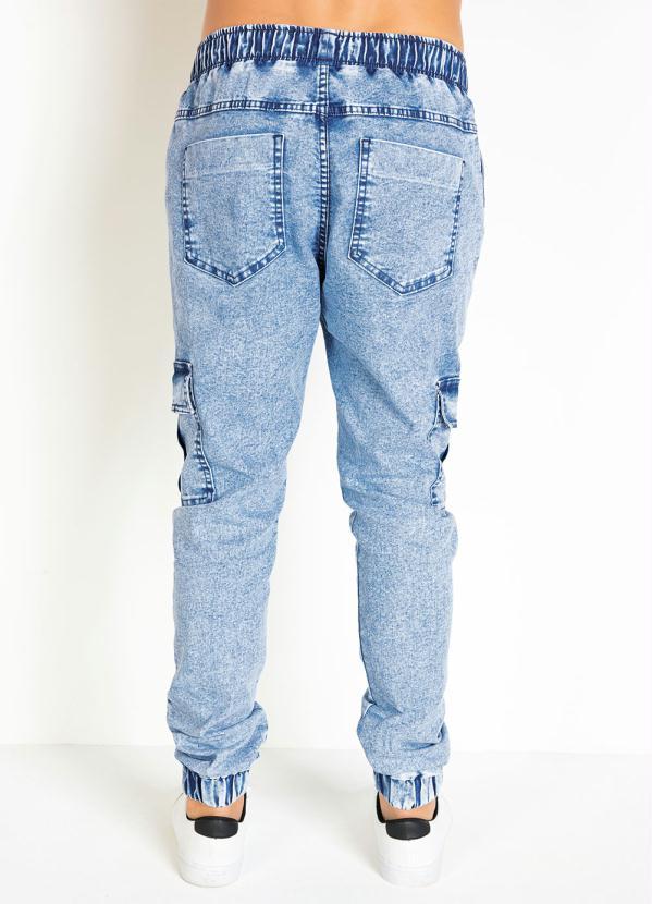 Actual - Calça Jogger Jeans Clara com Bolsos Funcionais 8