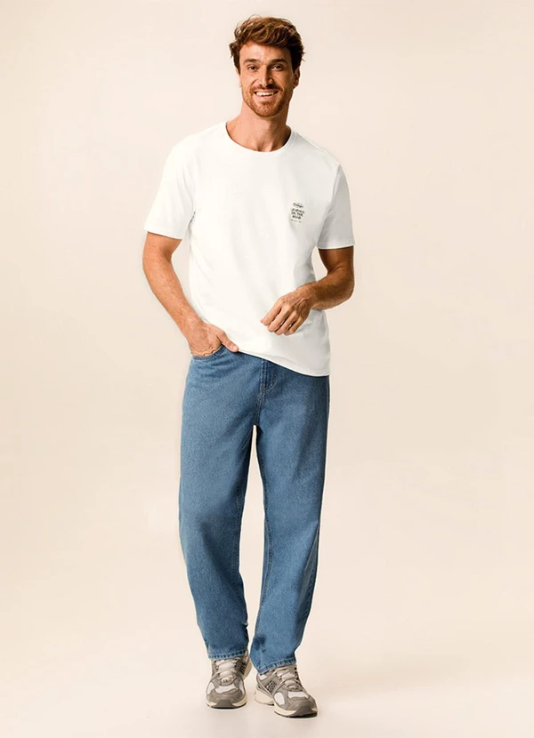 Malwee - Calça Loose Jeans em Itajaí Azul
