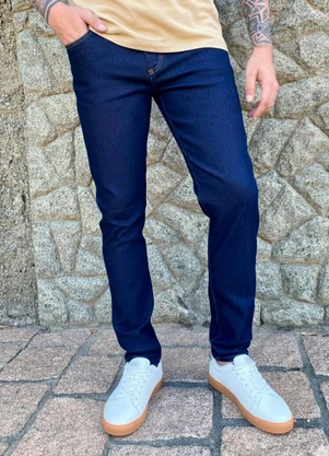 Rafree - Calça Masc Jeans Slim Jeans Escuro - RAFREE
