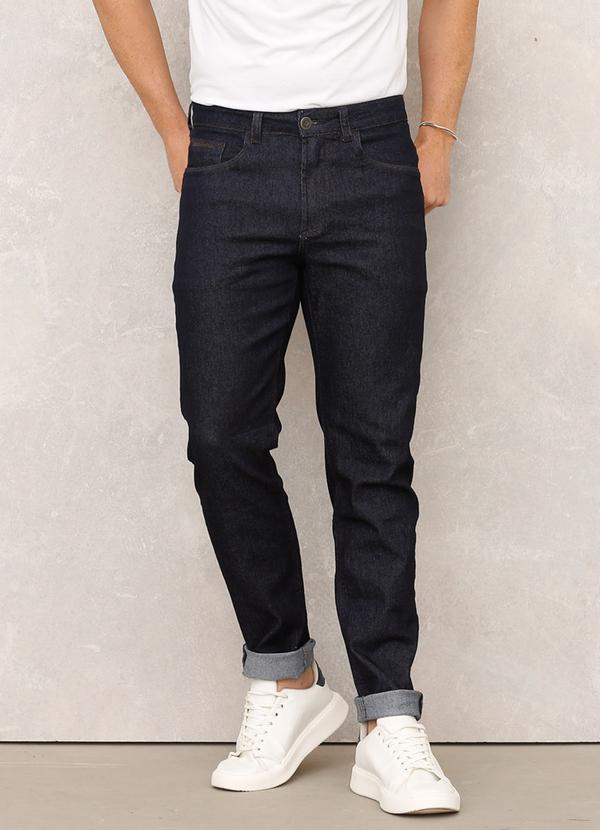 Rafree - Calça Masculina Slim Jeans Escuro