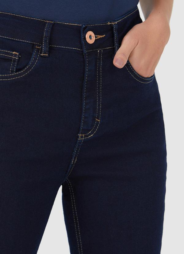 Malwee - Calça Reta Jeans Cintura Média Feminina Azul 2