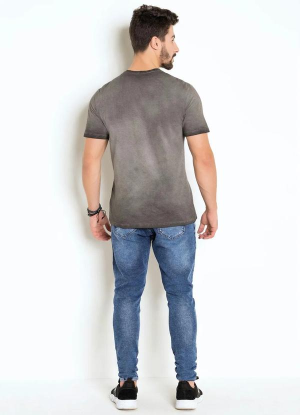 Outlet - Calça Skinny AzulCom Amarração em Cordel 4