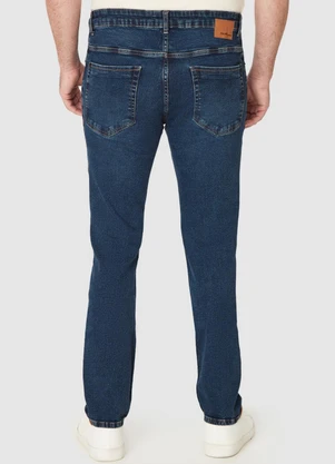 Malwee - Calça Slim em Jeans Stretch Azul Escuro - MALWEE