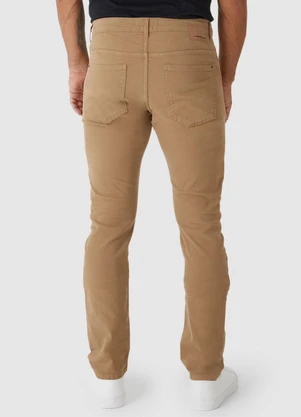 Malwee - Calça Slim em Sarja Cáqui - MALWEE