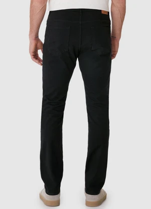 Malwee - Calça Slim em Sarja Preto - MALWEE