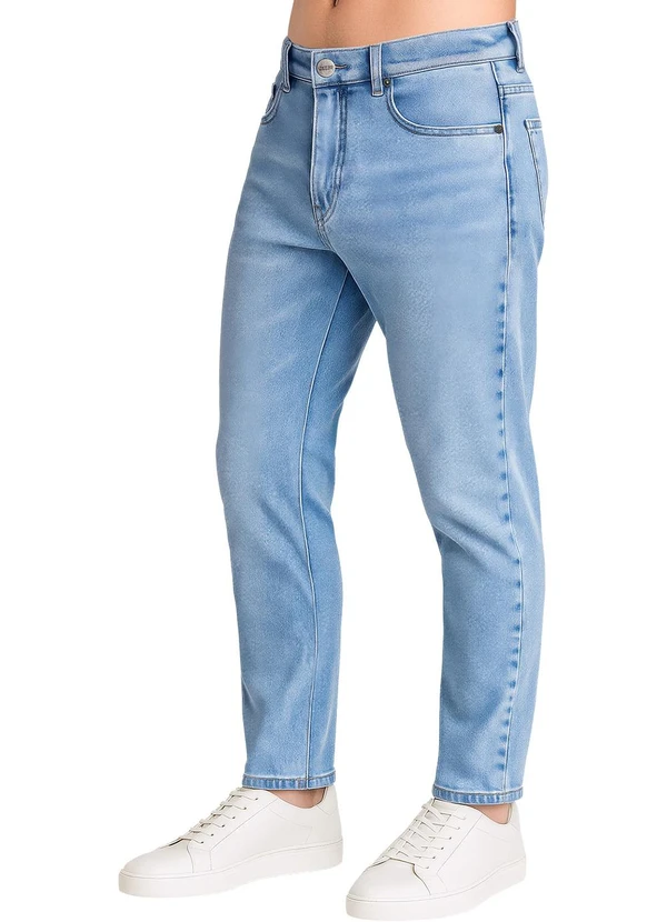 Aurus - Calça Slim Jeans Claro 3