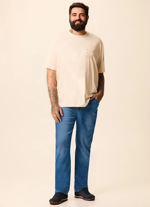 Malwee - Calça Slim Jeans Estonado Azul - MALWEE