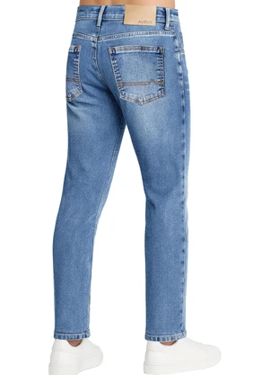 Aurus - Calça Slim Jeans Medio - AURUS