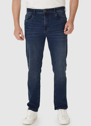 Malwee - Calça Small Slim Jeans Azul Escuro - MALWEE