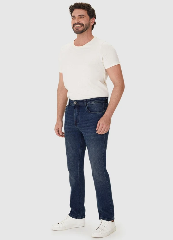 Malwee - Calça Small Slim Jeans Azul Escuro 4