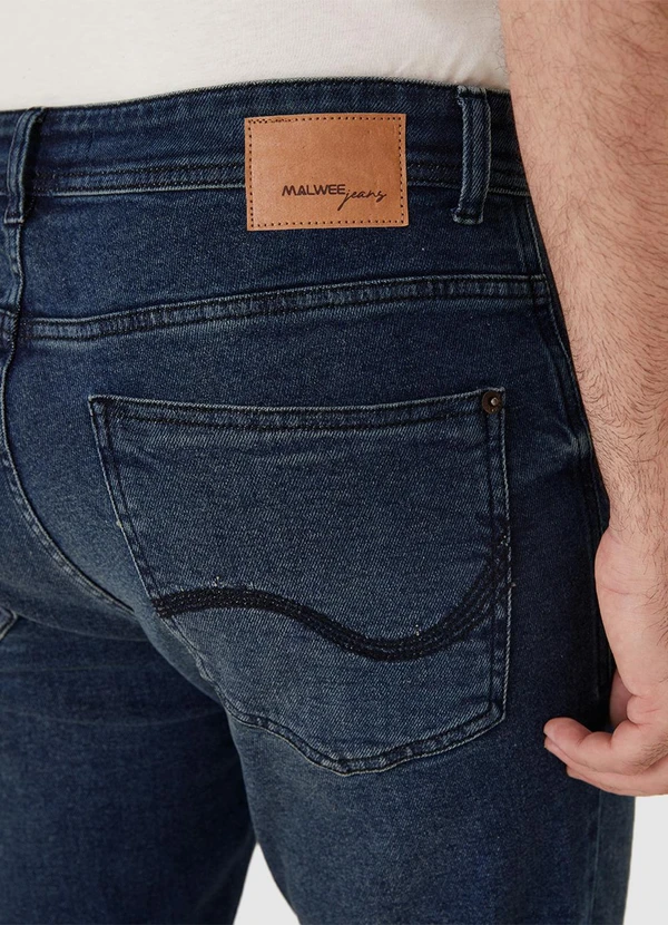 Malwee - Calça Small Slim Jeans Azul Escuro 6