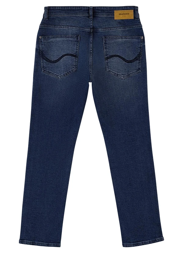 Malwee - Calça Small Slim Jeans Azul Escuro 8