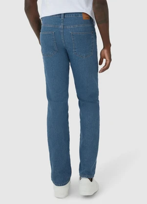Malwee - Calça Tradicional Jeans Masculina Azul - MALWEE