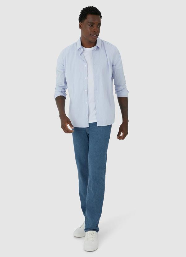 Malwee - Calça Tradicional Jeans Masculina Azul 4