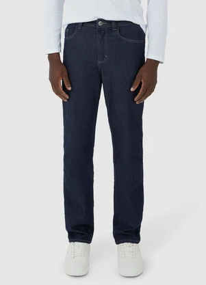 Malwee - Calça Tradicional Jeans Stretch Azul - MALWEE