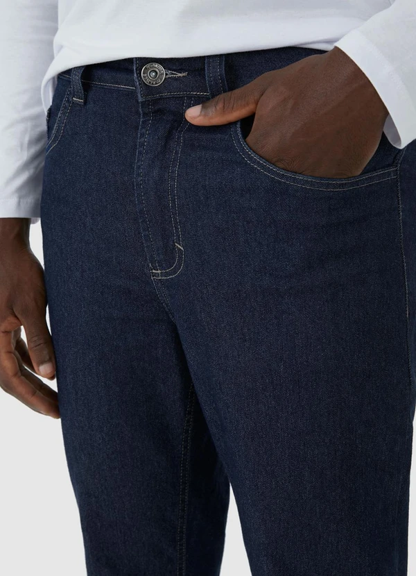 Malwee - Calça Tradicional Jeans Stretch Azul 3