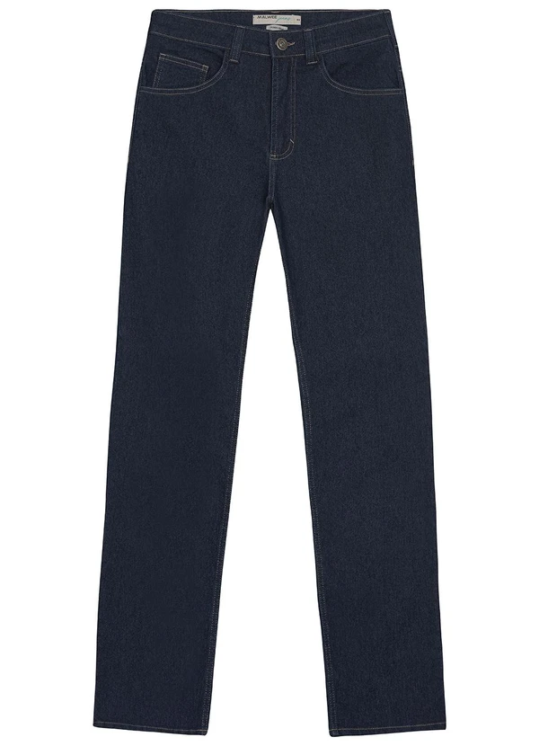 Malwee - Calça Tradicional Jeans Stretch Azul 6