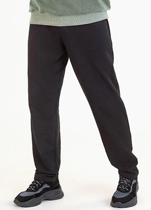 Calça Moletom Masculina Weintee - Algodão Cintura Elástica Bolsos 86cm